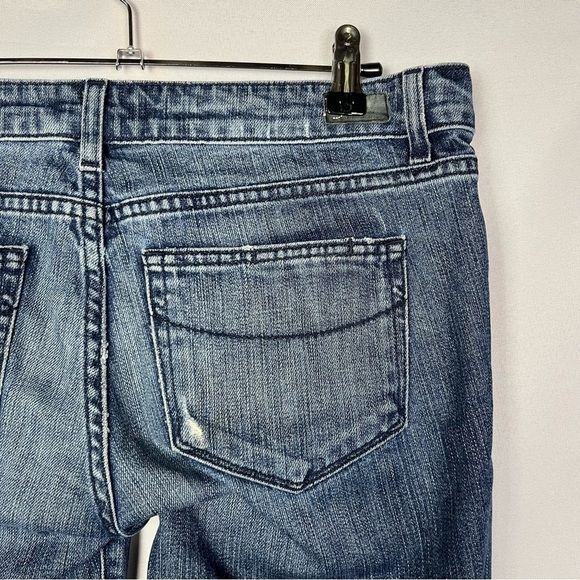 Paige Medium Wash Distressed Jimmy Jimmy Skinny Jeans 27 - Picture 4 of 4